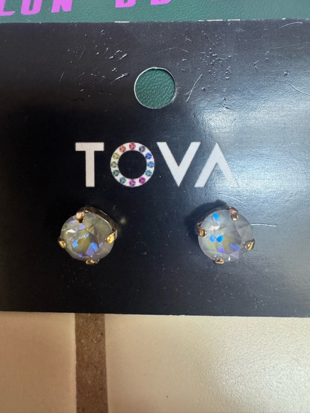TOVA Oakland Stud Earrings Serene Grey Delight